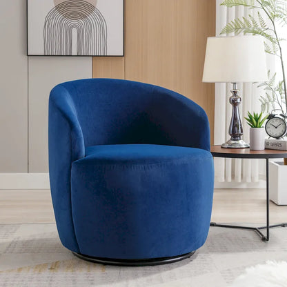Fauteuil pivotant de 25,6 pouces avec revêtement noir