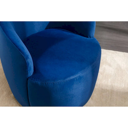 Fauteuil pivotant de 25,6 pouces avec revêtement noir