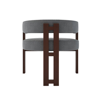 Fauteuil d'appoint moderne rembourré avec dossier ouvert, chaise de salle à manger à 3 pieds style tonneau, chaise d'appoint confortable pour salon, lot de 2