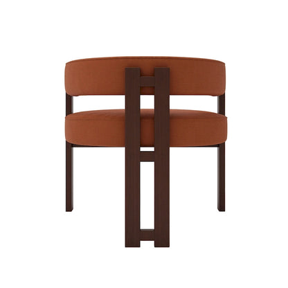 Fauteuil d'appoint moderne rembourré avec dossier ouvert, chaise de salle à manger à 3 pieds style tonneau, chaise d'appoint confortable pour salon, lot de 2