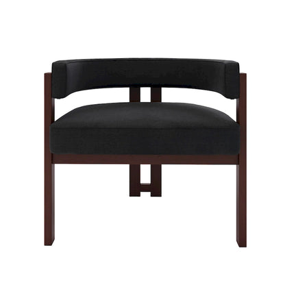 Fauteuil d'appoint moderne rembourré avec dossier ouvert, chaise de salle à manger à 3 pieds style tonneau, chaise d'appoint confortable pour salon, lot de 2