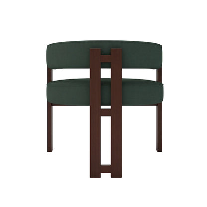 Fauteuil d'appoint moderne rembourré avec dossier ouvert, chaise de salle à manger à 3 pieds style tonneau, chaise d'appoint confortable pour salon, lot de 2