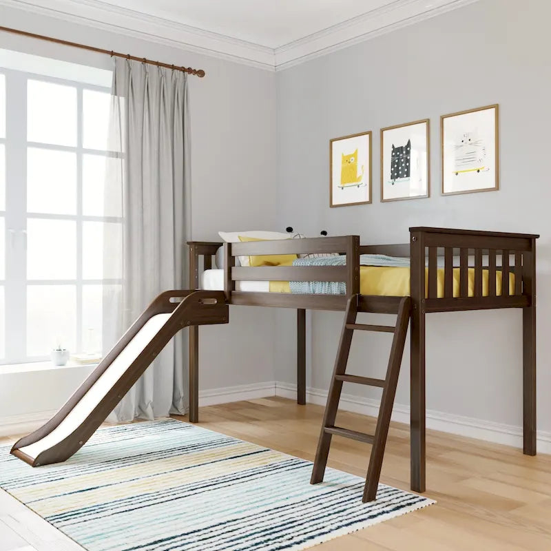 Max and Lily Classic Lit mezzanine bas pour lit simple avec glissière facile