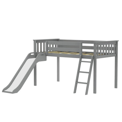 Max and Lily Classic Lit mezzanine bas pour lit simple avec glissière facile