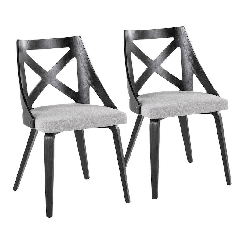 Chaise de ferme Charlotte de Gray Barn - Lot de 2