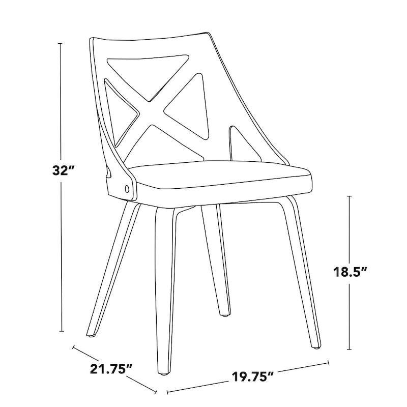 Chaise de ferme Charlotte de Gray Barn - Lot de 2