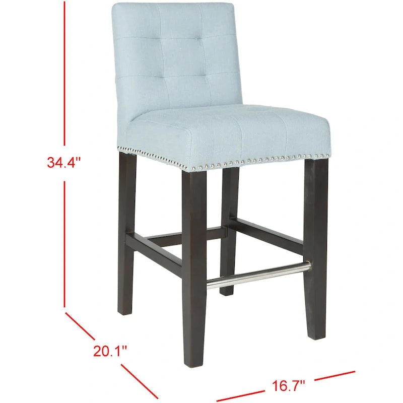 Tabouret de bar SAFAVIEH Lashunda 61 cm (24 po) - 42,4 cm (16,7 po) L x 51 cm (20,1 po) l x 87,4 cm (34,4 po) H