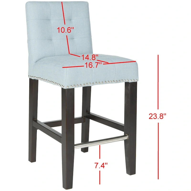 Tabouret de bar SAFAVIEH Lashunda 61 cm (24 po) - 42,4 cm (16,7 po) L x 51 cm (20,1 po) l x 87,4 cm (34,4 po) H