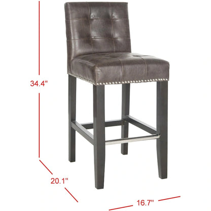 Tabouret de bar SAFAVIEH Lashunda 61 cm (24 po) - 42,4 cm (16,7 po) L x 51 cm (20,1 po) l x 87,4 cm (34,4 po) H