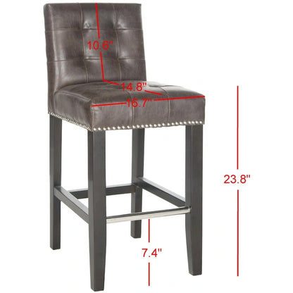 Tabouret de bar SAFAVIEH Lashunda 61 cm (24 po) - 42,4 cm (16,7 po) L x 51 cm (20,1 po) l x 87,4 cm (34,4 po) H