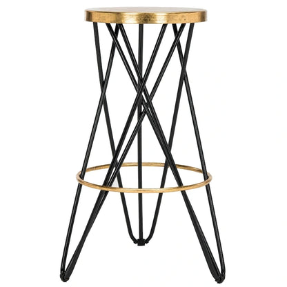 Tabouret de bar SAFAVIEH Elissa 76 cm, finition feuille d'or - 46 x 46 x 76 cm - 46 x 46 x 76 cm (L x P x H)