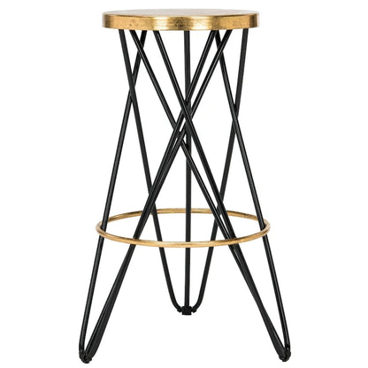 Tabouret de bar SAFAVIEH Elissa 76 cm, finition feuille d'or - 46 x 46 x 76 cm - 46 x 46 x 76 cm (L x P x H)