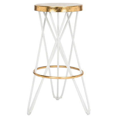 Tabouret de bar SAFAVIEH Elissa 76 cm, finition feuille d'or - 46 x 46 x 76 cm - 46 x 46 x 76 cm (L x P x H)