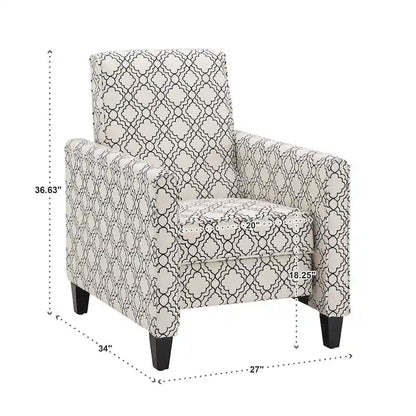 Fauteuil inclinable Tabitha en tissu par iNSPIRE Q Modern
