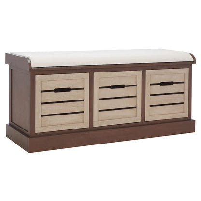 Banc à coussins SAFAVIEH Mozella à 3 tiroirs - 42 po L x 15 po P x 20 po H