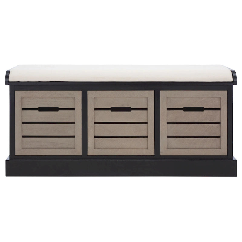 Banc à coussins SAFAVIEH Mozella à 3 tiroirs - 42 po L x 15 po P x 20 po H