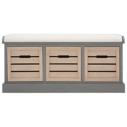 Banc à coussins SAFAVIEH Mozella à 3 tiroirs - 42 po L x 15 po P x 20 po H