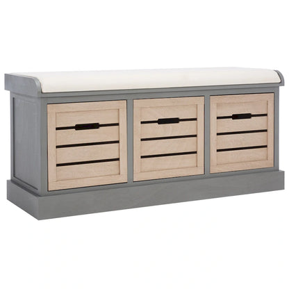 Banc à coussins SAFAVIEH Mozella à 3 tiroirs - 42 po L x 15 po P x 20 po H