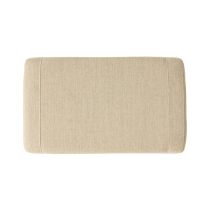 Fauteuil club Elaine en tissu capitonné beige clair avec repose-pieds, par Christopher Knight Home