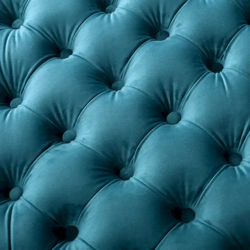 Pouf en velours capitonné Jaymee Modern Glam de Christopher Knight Home