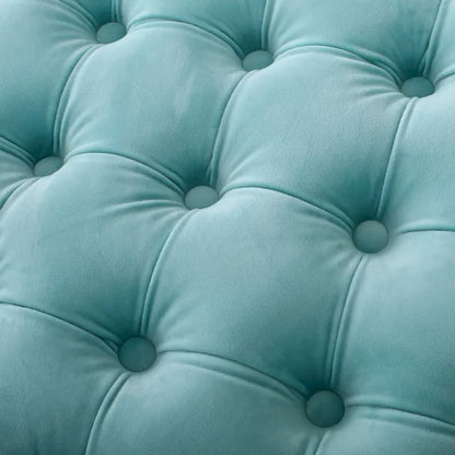 Pouf en velours capitonné Jaymee Modern Glam de Christopher Knight Home
