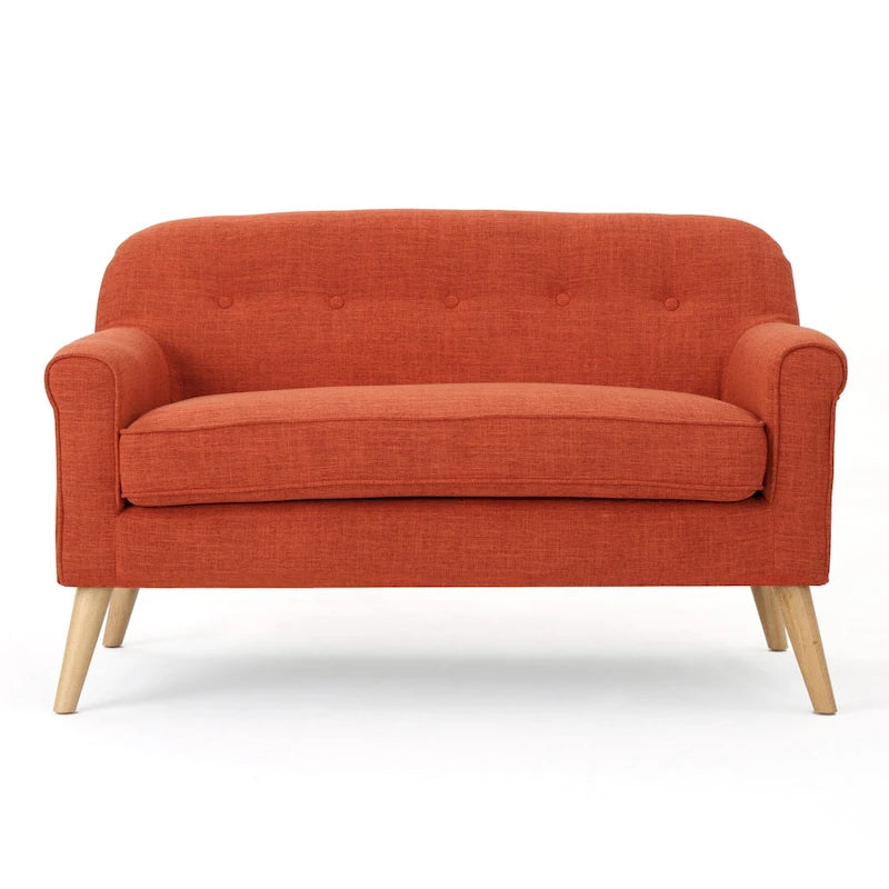 Canapé deux places en tissu Mariah style Mid-Century par Christopher Knight Home