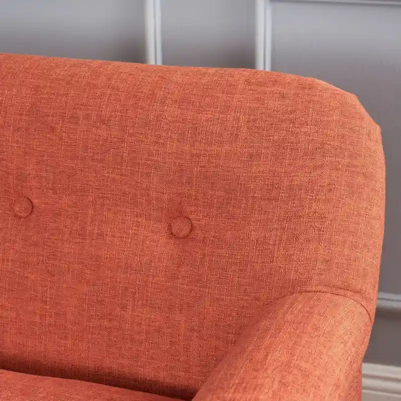 Canapé deux places en tissu Mariah style Mid-Century par Christopher Knight Home