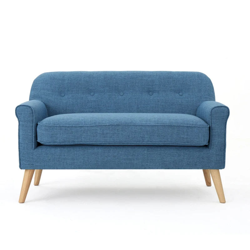 Canapé deux places en tissu Mariah style Mid-Century par Christopher Knight Home