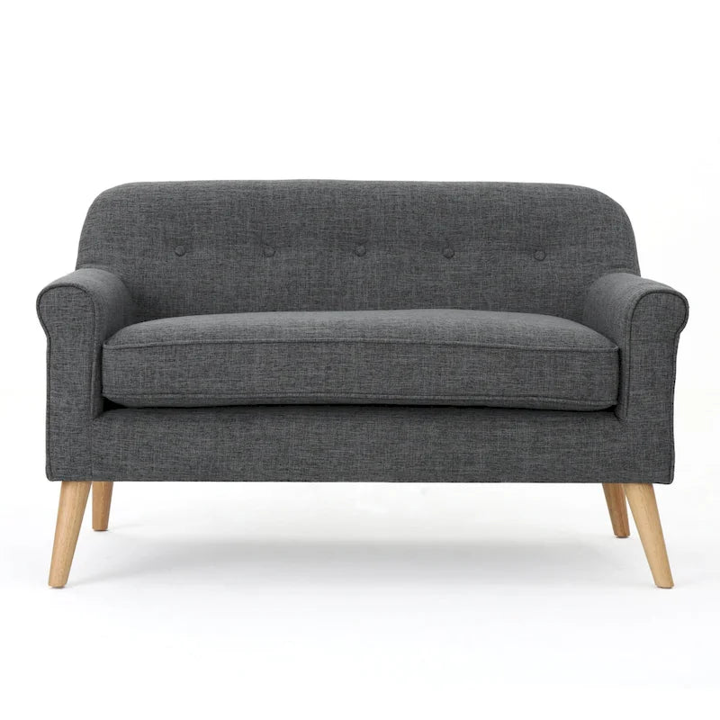 Canapé deux places en tissu Mariah style Mid-Century par Christopher Knight Home