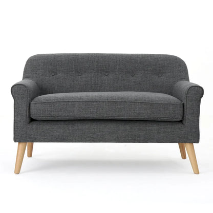 Canapé deux places en tissu Mariah style Mid-Century par Christopher Knight Home