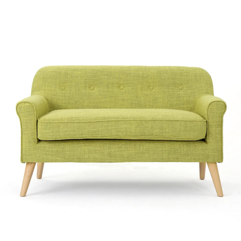 Canapé deux places en tissu Mariah style Mid-Century par Christopher Knight Home