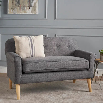 Canapé deux places en tissu Mariah style Mid-Century par Christopher Knight Home