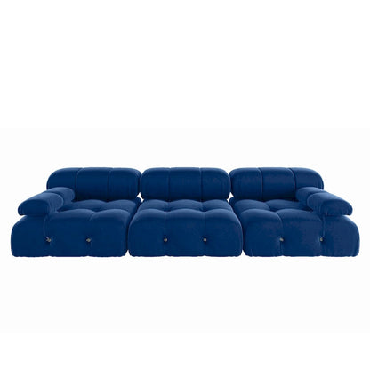 Canapé d'angle modulable convertible 104, canapés minimalistes en velours style milieu du siècle