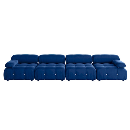 Canapé d'angle modulable convertible 104, canapés minimalistes en velours style milieu du siècle