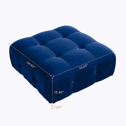 Canapé d'angle modulable convertible 104, canapés minimalistes en velours style milieu du siècle