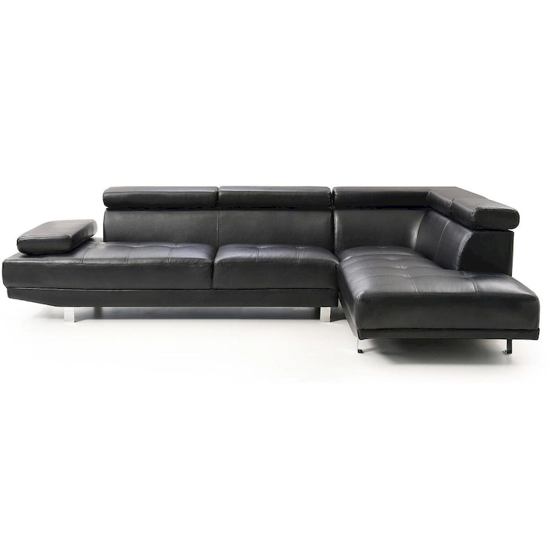 Canapé d'angle en L Riveredge 2 pièces en similicuir, 277 cm de largeur - 193 cm L x 277 cm l x 71 cm H