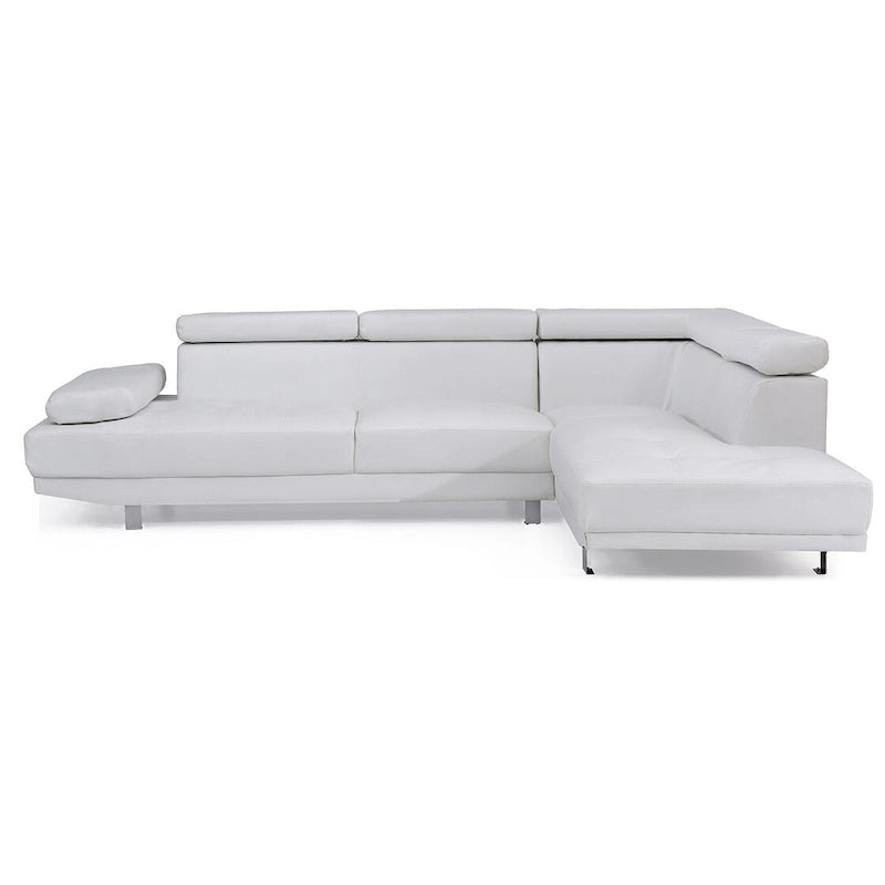 Canapé d'angle en L Riveredge 2 pièces en similicuir, 277 cm de largeur - 193 cm L x 277 cm l x 71 cm H