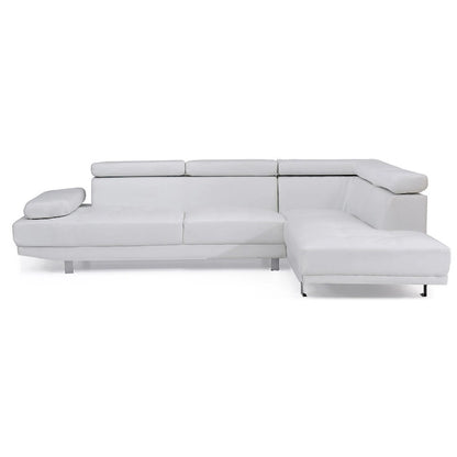 Canapé d'angle en L Riveredge 2 pièces en similicuir, 277 cm de largeur - 193 cm L x 277 cm l x 71 cm H
