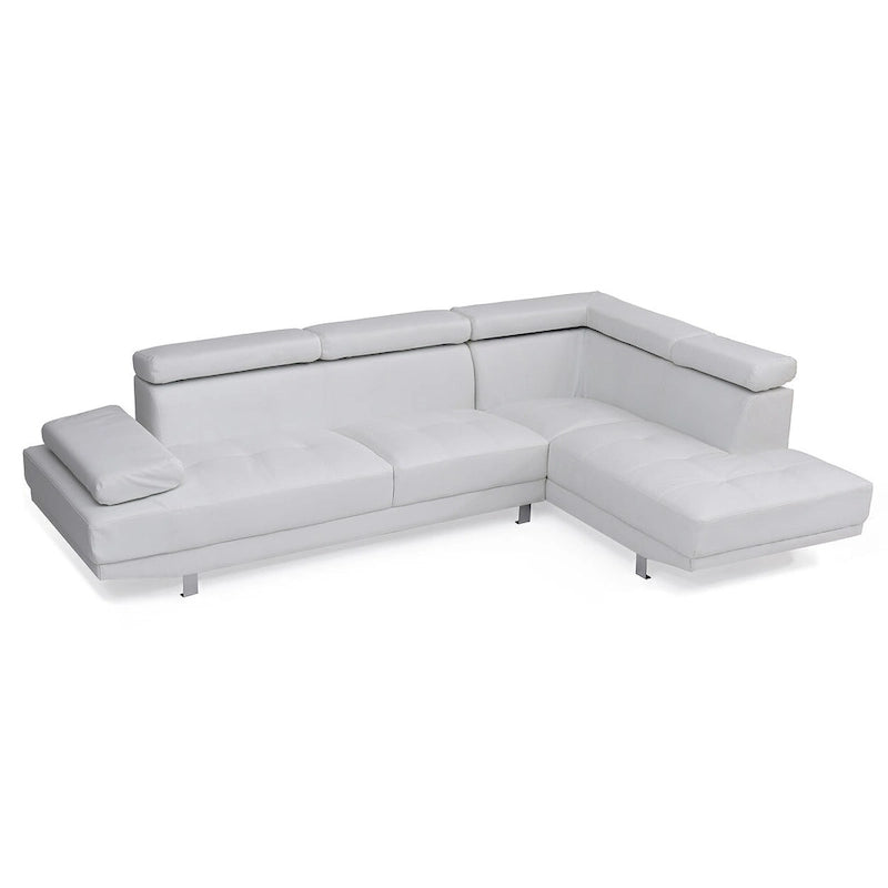 Canapé d'angle en L Riveredge 2 pièces en similicuir, 277 cm de largeur - 193 cm L x 277 cm l x 71 cm H