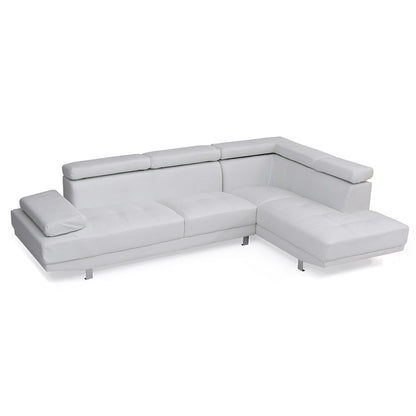 Canapé d'angle en L Riveredge 2 pièces en similicuir, 277 cm de largeur - 193 cm L x 277 cm l x 71 cm H