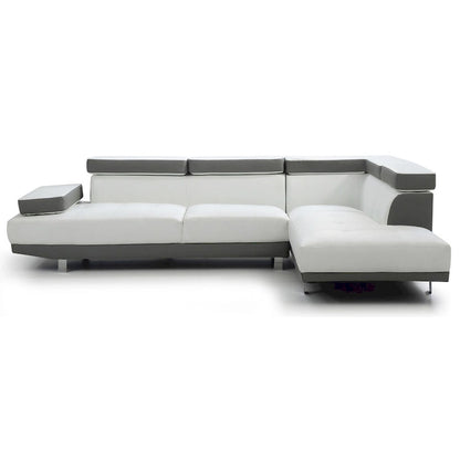Canapé d'angle en L Riveredge 2 pièces en similicuir, 277 cm de largeur - 193 cm L x 277 cm l x 71 cm H