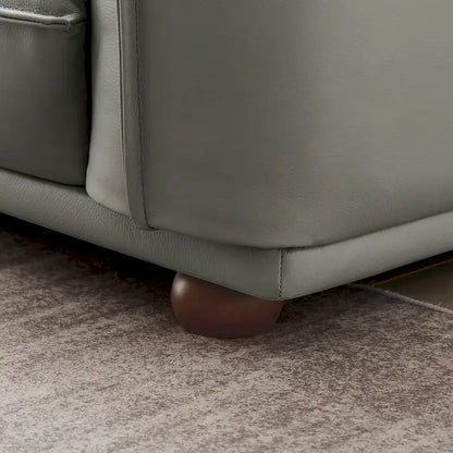 Canapé Manar de luxe moderne du milieu du siècle en cuir véritable