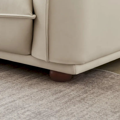 Canapé Manar de luxe moderne du milieu du siècle en cuir véritable