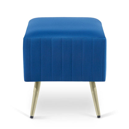 Banc d'entrée moderne capitonné de 24 pouces avec assise rembourrée en velours