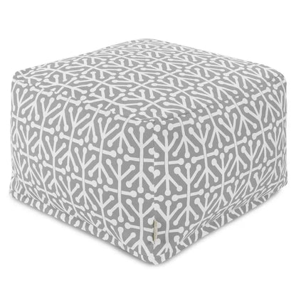 Pouf ottoman Aruba d'intérieur/extérieur Majestic Home Goods, 68,5 cm L x 68,5 cm l x 43 cm H