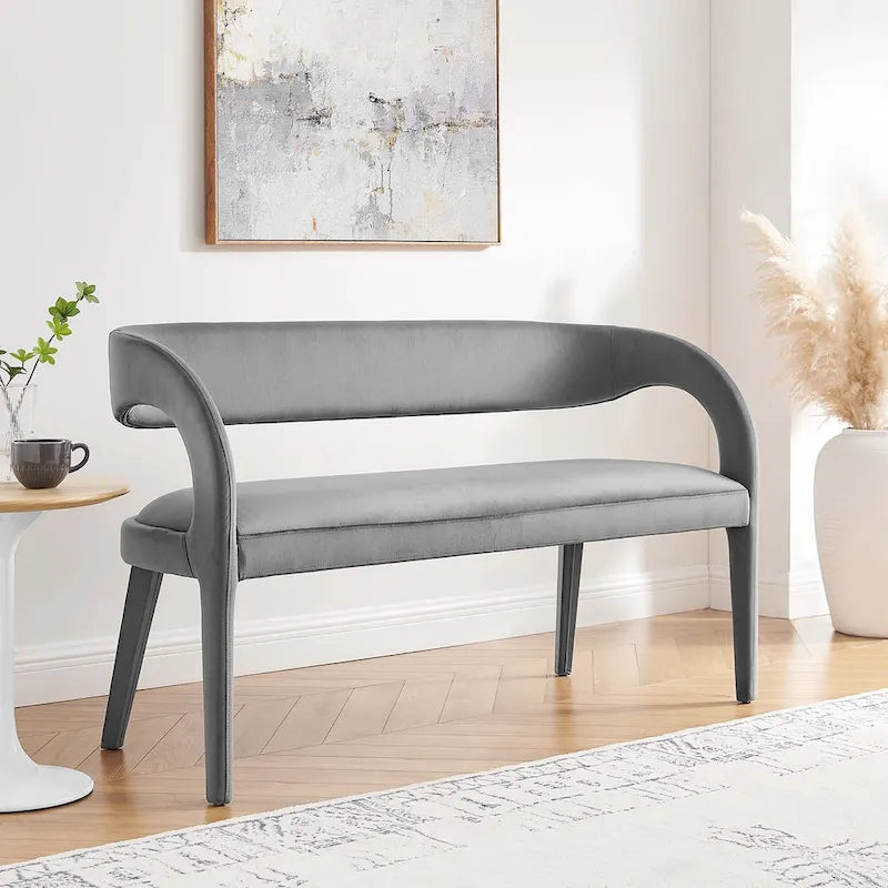 Banc d'appoint en velours Pinnacle Performance