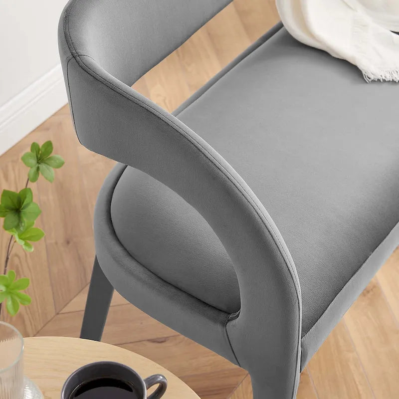 Banc d'appoint en velours Pinnacle Performance