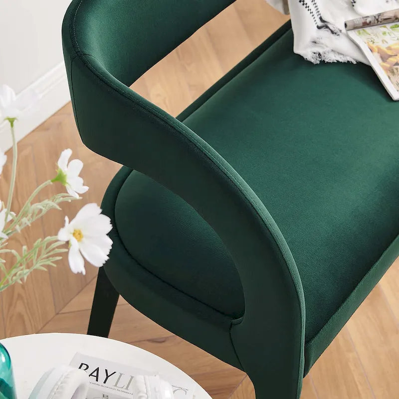 Banc d'appoint en velours Pinnacle Performance