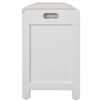 Banc à chaussures entièrement assemblé avec coussin amovible