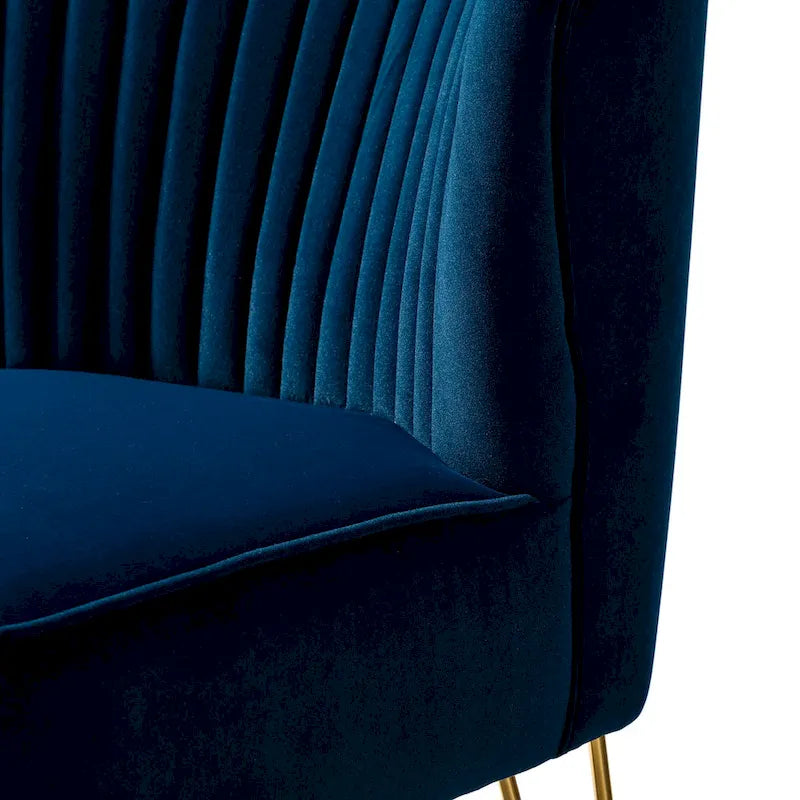 Ensemble de 2 chaises d'appoint rembourrées Barto avec dossier capitonné par HULALA HOME